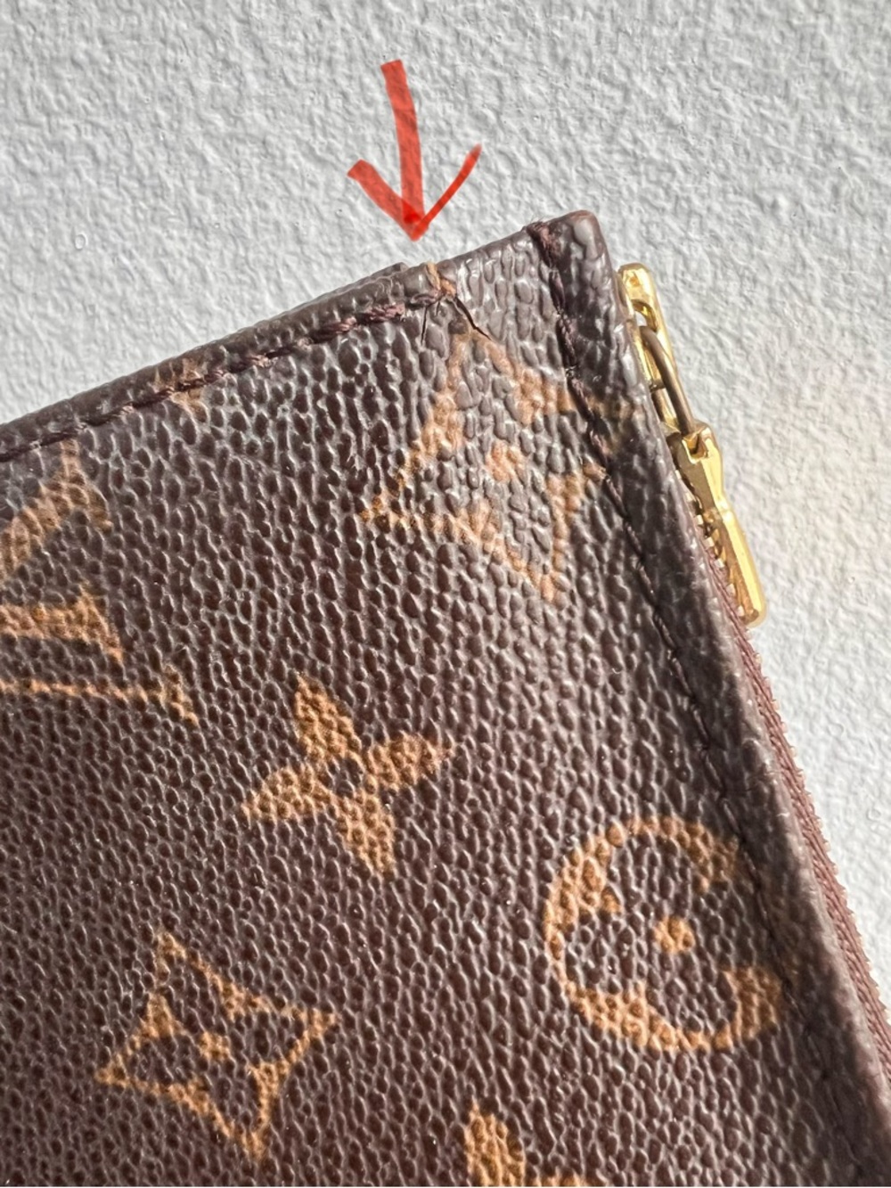 Louis Vuitton Dark Brown Monogram Toiletry Bag - Picture 10 of 11